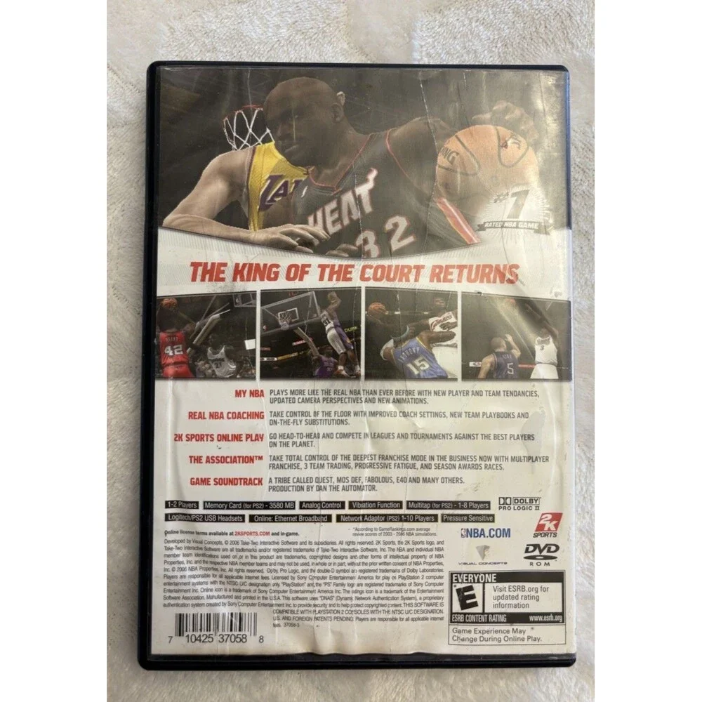 PlayStation 2 2K Sports NBA 2K7 Video Game
